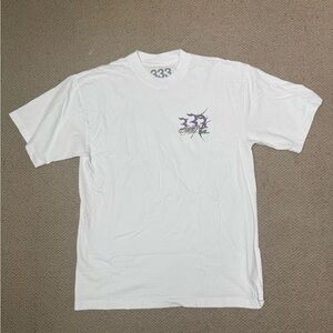 White Short Sleeve Crew Neck Tee